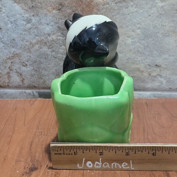 Vintage Shawnee USA Stinker Little Skunk Planter Vase 512 - Picture 10 of 11